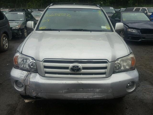 JTEHD21A470048830 - 2007 TOYOTA HIGHLANDER SILVER photo 9