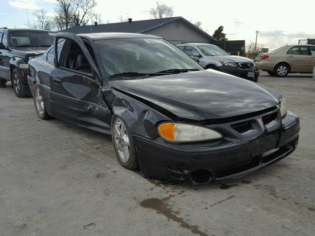 1G2NV12E22C183400 - 2002 PONTIAC GRAND AM G BLACK photo 1