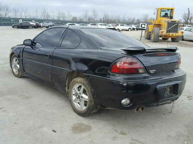 1G2NV12E22C183400 - 2002 PONTIAC GRAND AM G BLACK photo 3