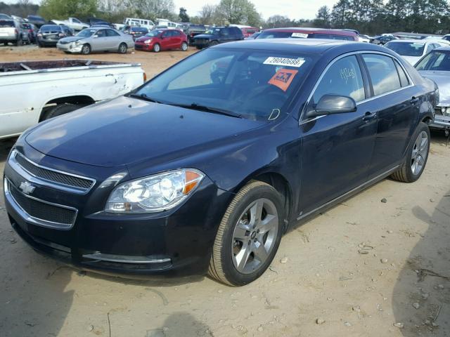 1G1ZH57B59F135031 - 2009 CHEVROLET MALIBU 1LT BLACK photo 2