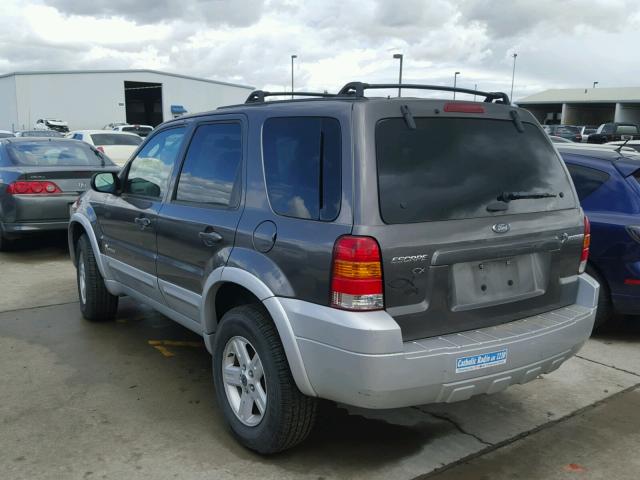 1FMCU95H15KB25634 - 2005 FORD ESCAPE HEV GRAY photo 3