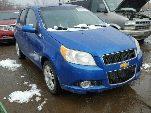 KL1TG66E19B302419 - 2009 CHEVROLET AVEO LT BLUE photo 1