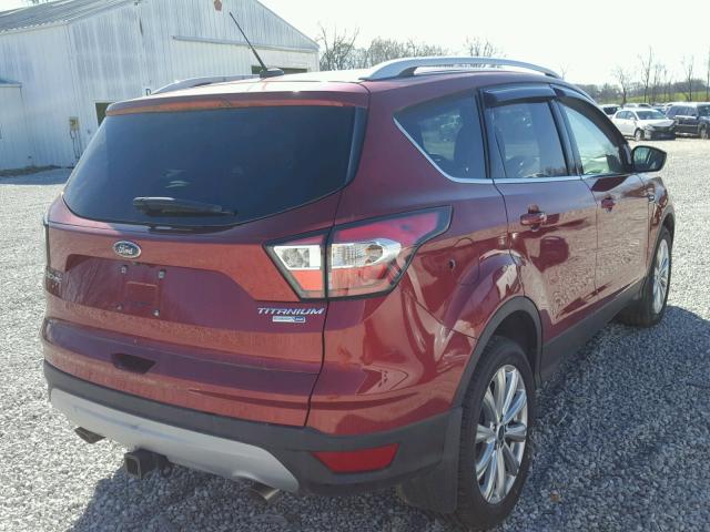 1FMCU9J99HUA11601 - 2017 FORD ESCAPE TIT RED photo 4