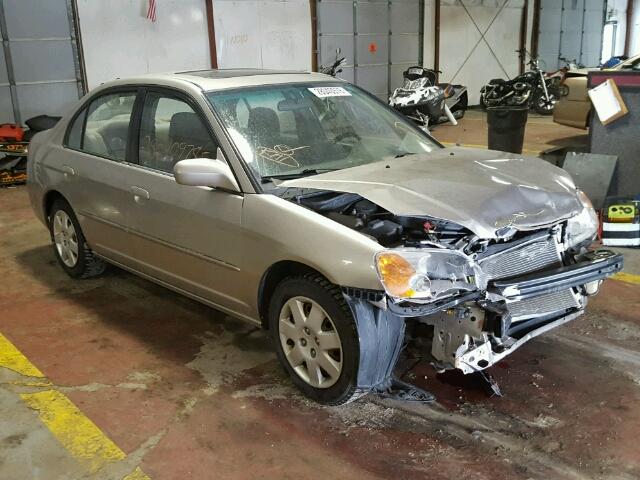 2HGES26741H608165 - 2001 HONDA CIVIC EX თაფლისფერი ფოტო 1