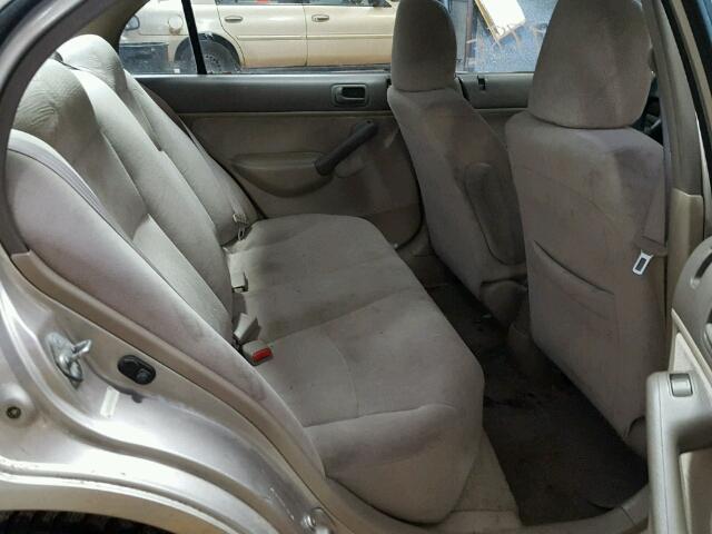 2HGES26741H608165 - 2001 HONDA CIVIC EX თაფლისფერი ფოტო 6