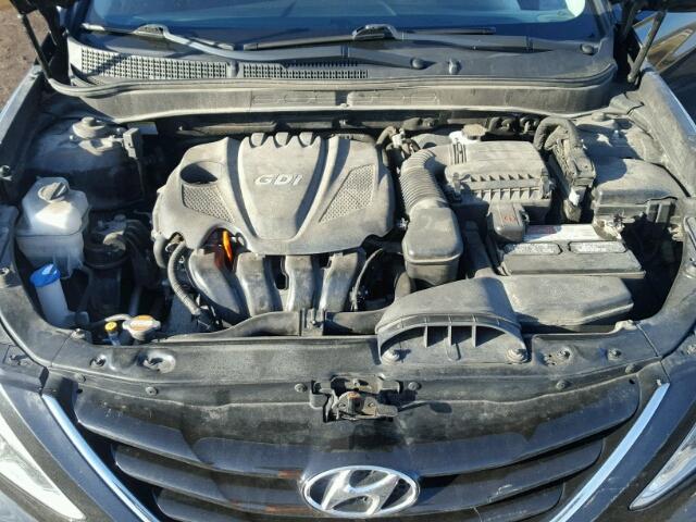 5NPEB4AC0CH444003 - 2012 HYUNDAI SONATA GLS BLACK photo 7