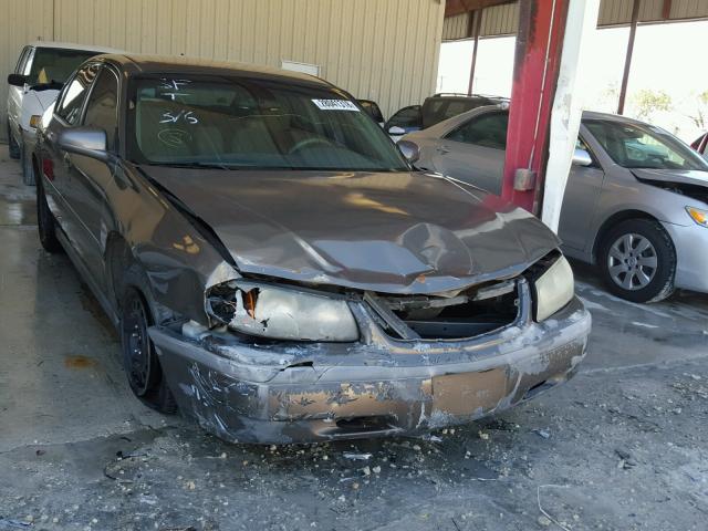 2G1WF52E839420221 - 2003 CHEVROLET IMPALA BROWN photo 1