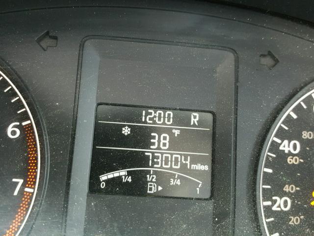 3VW2K7AJ5BM390822 - 2011 VOLKSWAGEN JETTA BASE GRAY photo 8