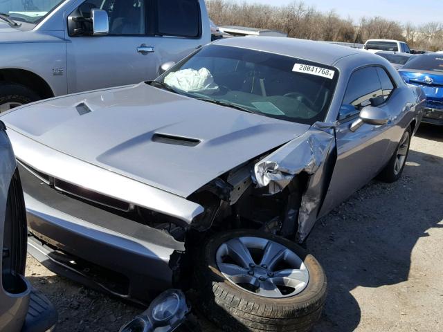 2C3CDZAG6GH353001 - 2016 DODGE CHALLENGER SILVER photo 2