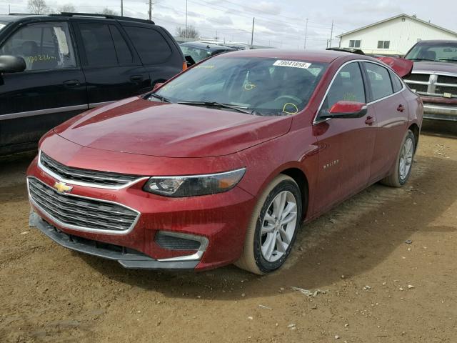 1G1ZD5ST1JF137276 - 2018 CHEVROLET MALIBU LT MAROON photo 2