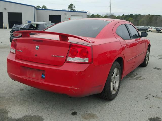 2B3KA43D29H552170 - 2009 DODGE CHARGER RED photo 4