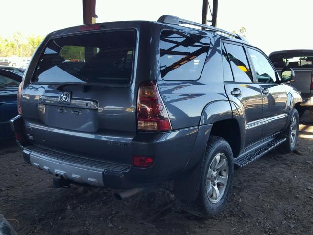 JTEZU14RX40040176 - 2004 TOYOTA 4RUNNER SR GRAY photo 4