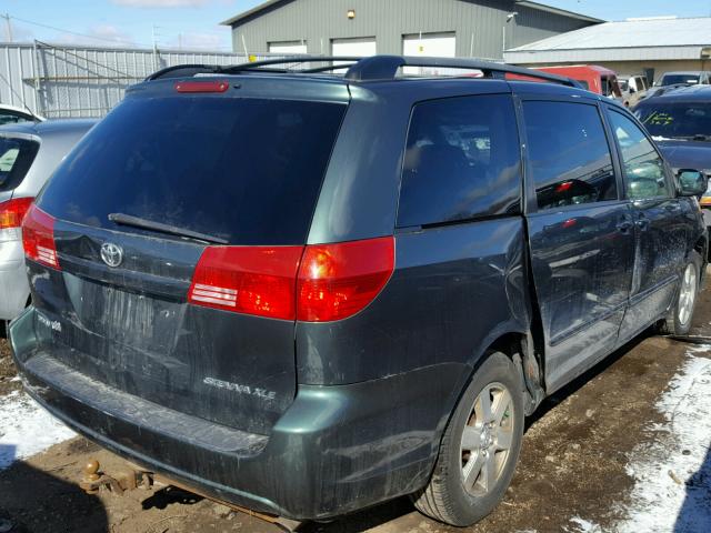 5TDZA22C74S003536 - 2004 TOYOTA SIENNA XLE GREEN photo 4