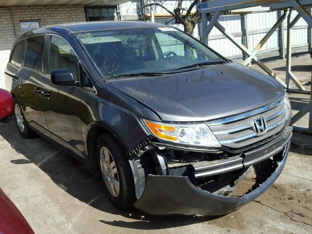 5FNRL5H24CB147137 - 2012 HONDA ODYSSEY LX GRAY photo 1