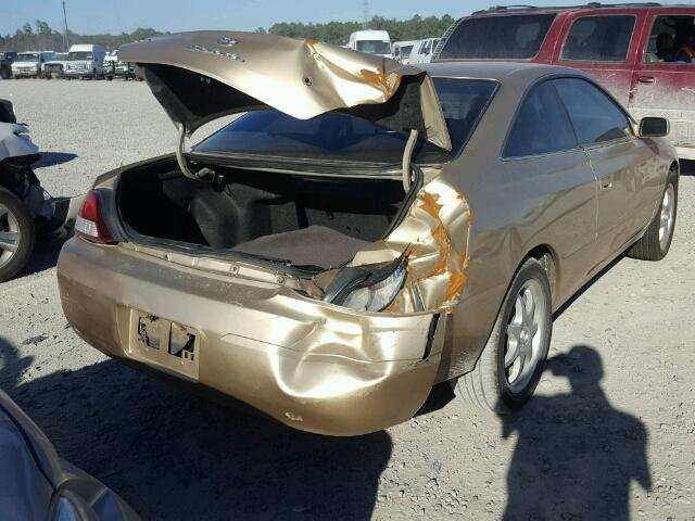 2T1CG22P71C516572 - 2001 TOYOTA CAMRY SOLA GOLD photo 4