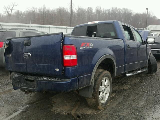 1FTPW14V18FA22171 - 2008 FORD F150 SUPER BLUE photo 4