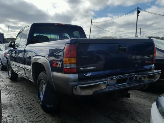 1GTEK19T6YE244835 - 2000 GMC NEW SIERRA BLUE photo 3