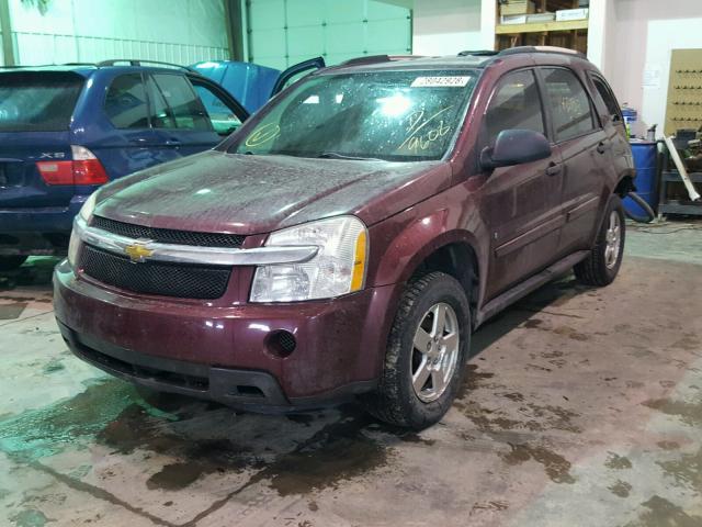 2CNDL13F796239608 - 2009 CHEVROLET EQUINOX LS MAROON photo 2