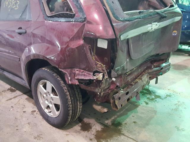 2CNDL13F796239608 - 2009 CHEVROLET EQUINOX LS MAROON photo 9