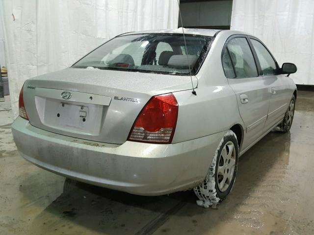 KMHDN46D26U366818 - 2006 HYUNDAI ELANTRA GL GRAY photo 4