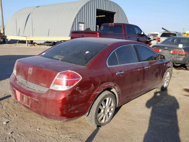 1G8ZV57B89F114488 - 2009 SATURN AURA XR MAROON photo 4