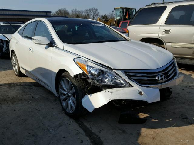 KMHFH4JG9FA439265 - 2015 HYUNDAI AZERA LIMI WHITE photo 1