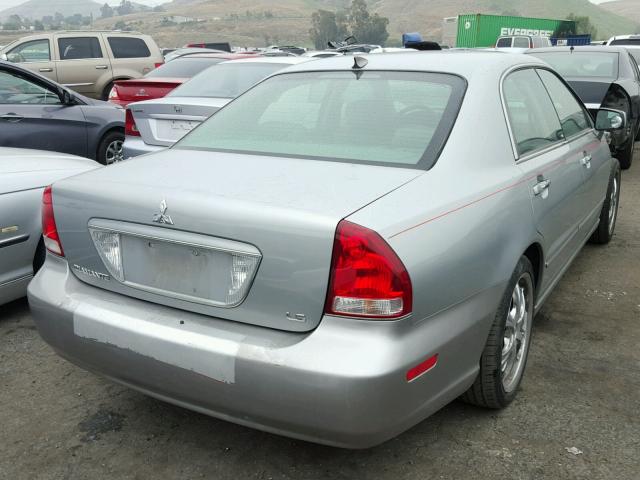 6MMAP67P34T003832 - 2004 MITSUBISHI DIAMANTE L SILVER photo 4