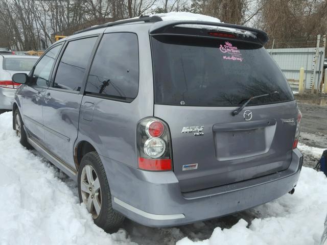 JM3LW28J440508764 - 2004 MAZDA MPV WAGON GRAY photo 3