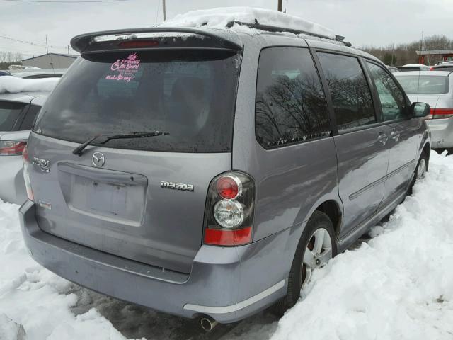 JM3LW28J440508764 - 2004 MAZDA MPV WAGON GRAY photo 4