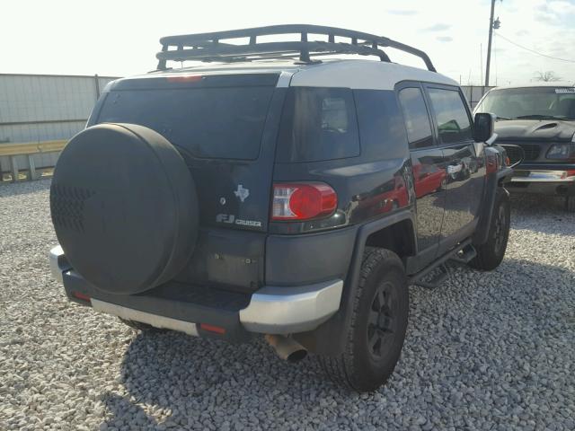 JTEZU11F770011491 - 2007 TOYOTA FJ CRUISER BLACK photo 4