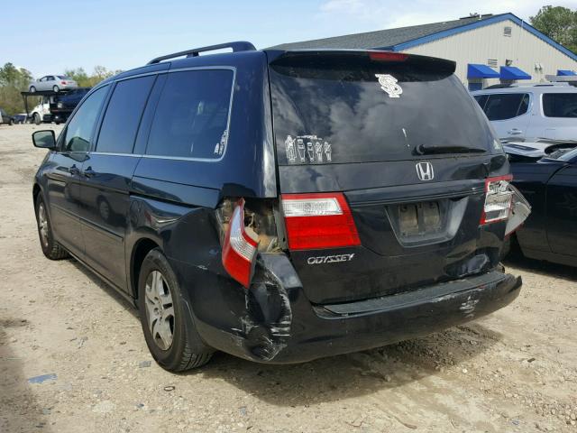 5FNRL387X6B079981 - 2006 HONDA ODYSSEY EX BLACK photo 3