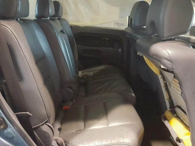 5FNYF28568B007707 - 2008 HONDA PILOT EXL BLUE photo 6