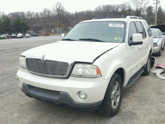 5LMEU88HX4ZJ26251 - 2004 LINCOLN AVIATOR WHITE photo 2