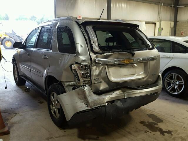 2CNDL73F676110002 - 2007 CHEVROLET EQUINOX LT SILVER photo 3