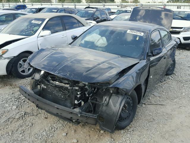 2C3CDXHG5HH525045 - 2017 DODGE CHARGER SX BLACK photo 2