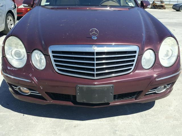 WDBUF87XX8B204109 - 2008 MERCEDES-BENZ E 350 4MAT MAROON photo 9