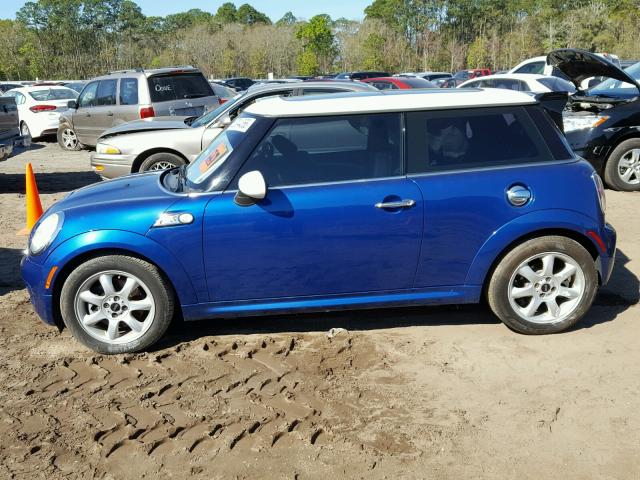 WMWMF73597TT80476 - 2007 MINI COOPER S BLUE photo 9