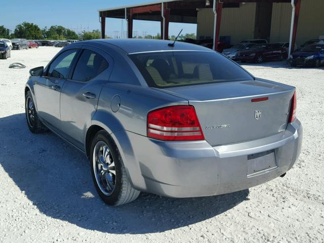 1B3LC56K48N615841 - 2008 DODGE AVENGER SX GRAY photo 3