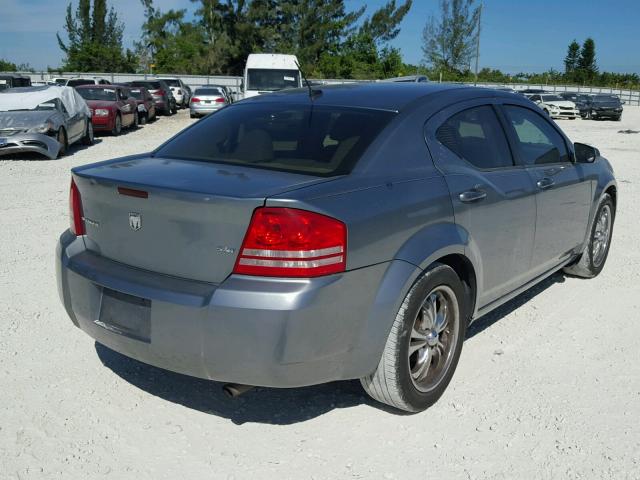 1B3LC56K48N615841 - 2008 DODGE AVENGER SX GRAY photo 4