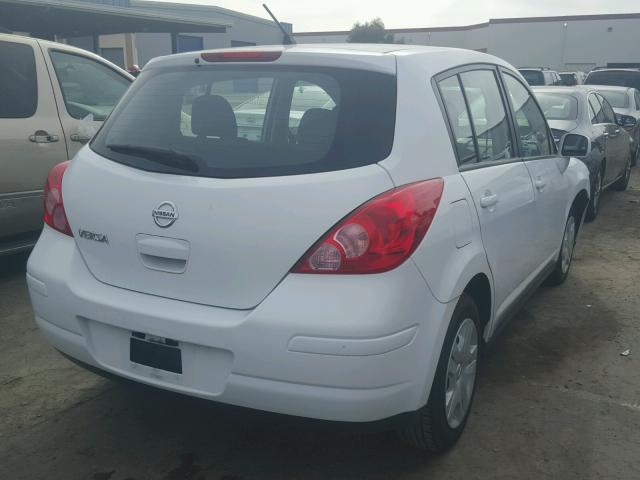 3N1BC1CP9BL499761 - 2011 NISSAN VERSA S WHITE photo 4