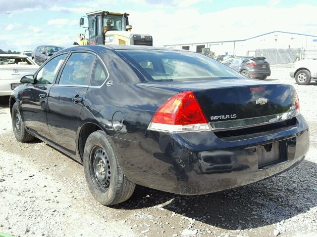 2G1WB55K181232952 - 2008 CHEVROLET IMPALA LS BLACK photo 3