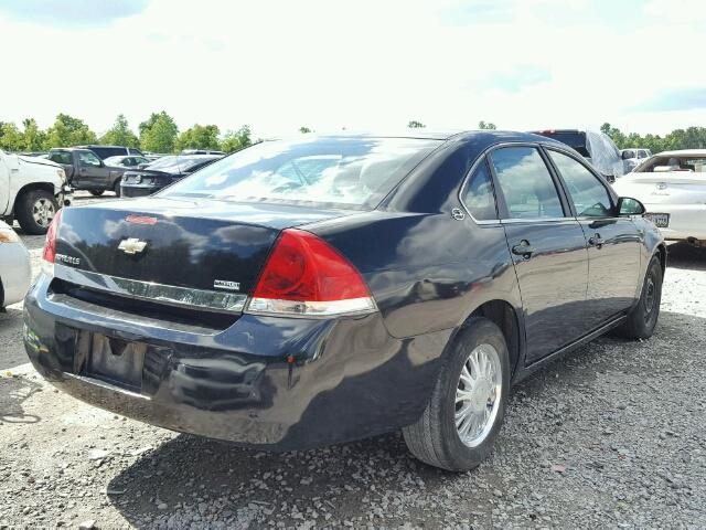 2G1WB55K181232952 - 2008 CHEVROLET IMPALA LS BLACK photo 4