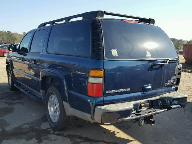 3GNEC16Z25G132339 - 2005 CHEVROLET SUBURBAN C BLUE photo 3