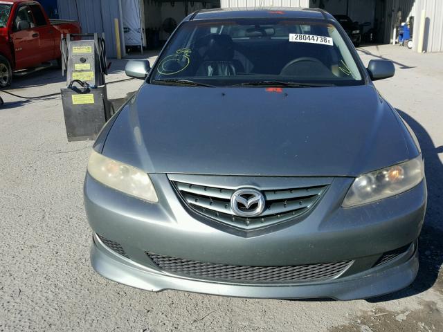 1YVFP80C345N45062 - 2004 MAZDA 6 I GREEN photo 9