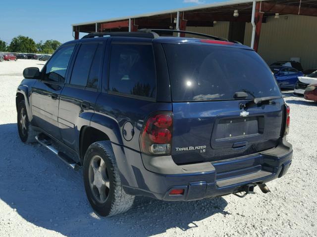 1GNDS13S372184063 - 2007 CHEVROLET TRAILBLAZE BLUE photo 3