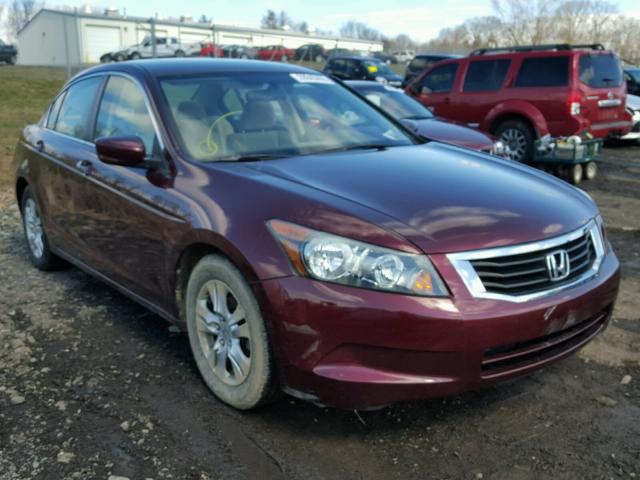 1HGCP2F45AA045883 - 2010 HONDA ACCORD LXP MAROON photo 1