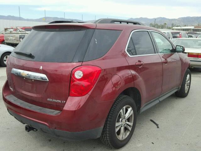 2GNALDEKXC6305098 - 2012 CHEVROLET EQUINOX LT RED photo 4