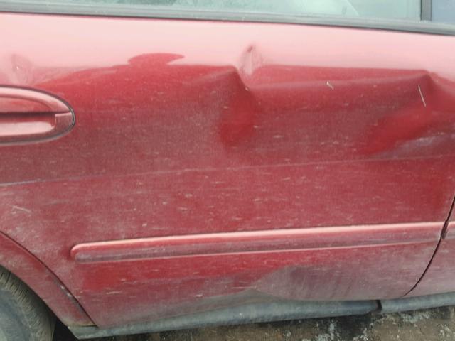 1FAFP55282A244933 - 2002 FORD TAURUS SES RED photo 9