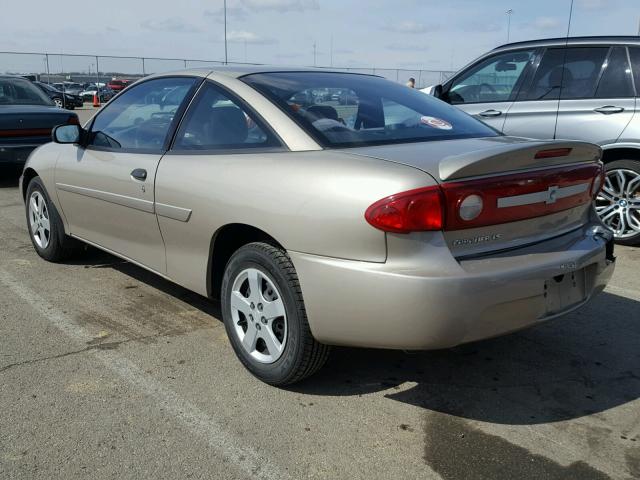 1G1JF12F737119078 - 2003 CHEVROLET CAVALIER L TAN photo 3