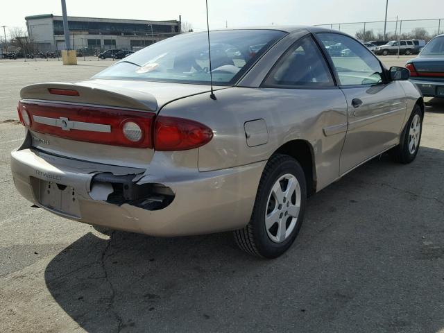 1G1JF12F737119078 - 2003 CHEVROLET CAVALIER L TAN photo 4